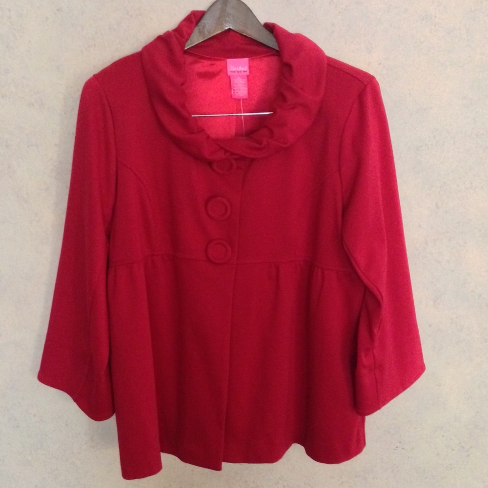 NEW! Dressy Jacket w/ Great Detail / Large 14 - 16